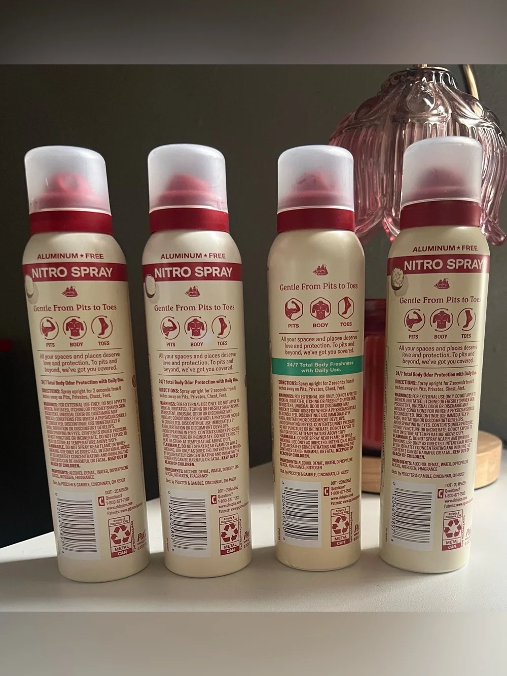Old Spice Gentleman’s Total Body Deodorant Bundle Of 4 Bottles All Brand New